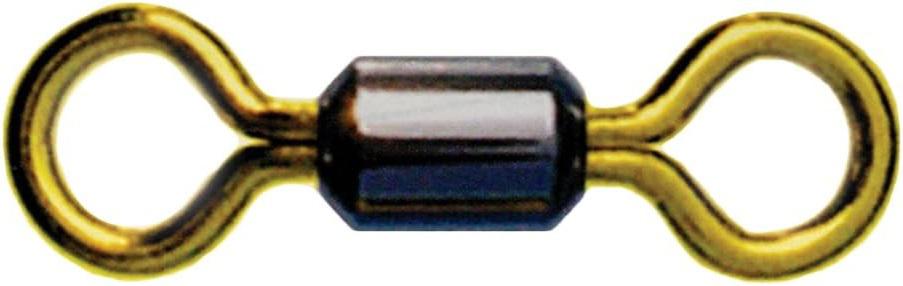 PLNE BLK/GLD ROLLIN BARREL SWIVEL(12)#10 (31 LB Rating)