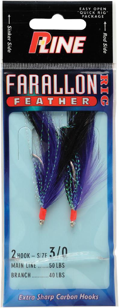 PLNE FARALLON FEATHER 2HK 5/0 PURP/BLK