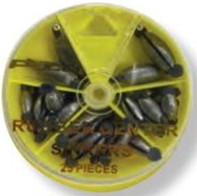 PUCCI RUBBER CORE SINKER SELECTOR 25PC