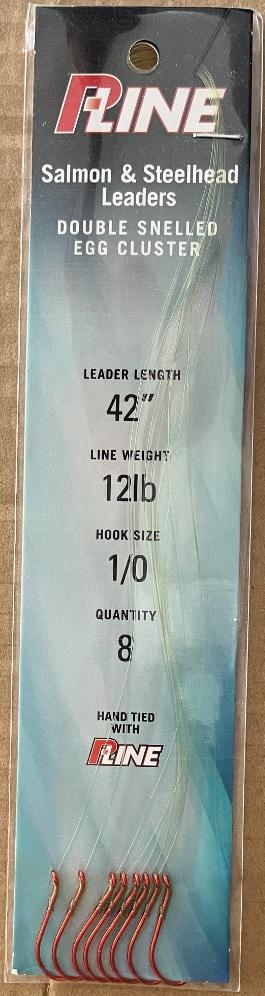 PLNE STEELHEAD RIG 12LB 42' (8)  #1/0