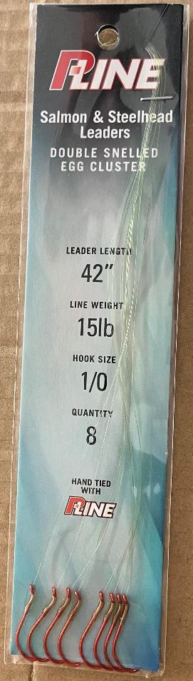 PLNE STEELHEAD RIG 15LB 42' (8)  #1/0
