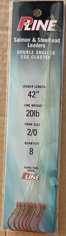 PLNE STEELHEAD RIG 20LB 42' (8)  #2/0