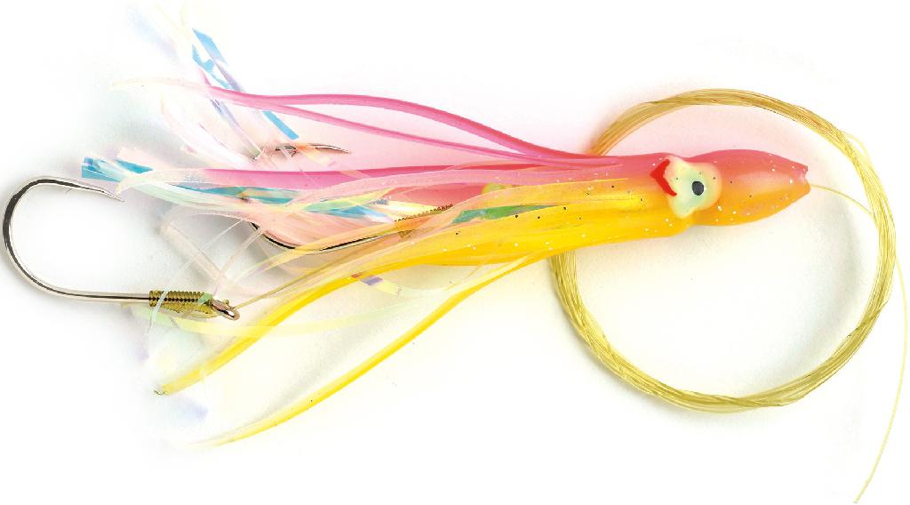 PLNE RIGGED SQUID SKIRT 4.5' PK YELW CLR