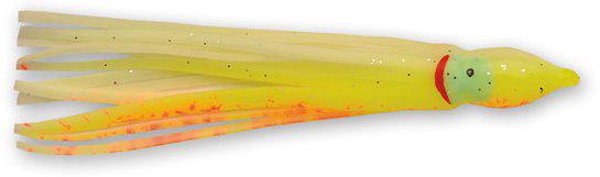 PLNE SQUID 4.5' 5PK GLW YLW/ORG SPLOTCH
