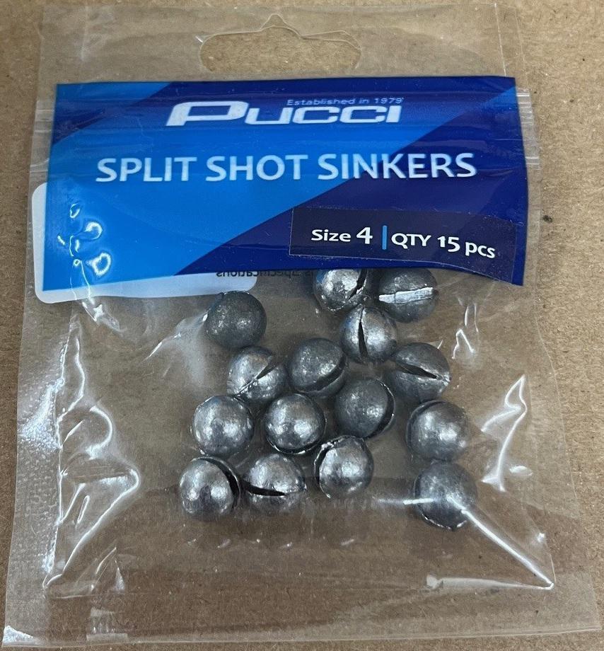 PUCCI SPLIT SHOT SINKER SZ 4  (15)