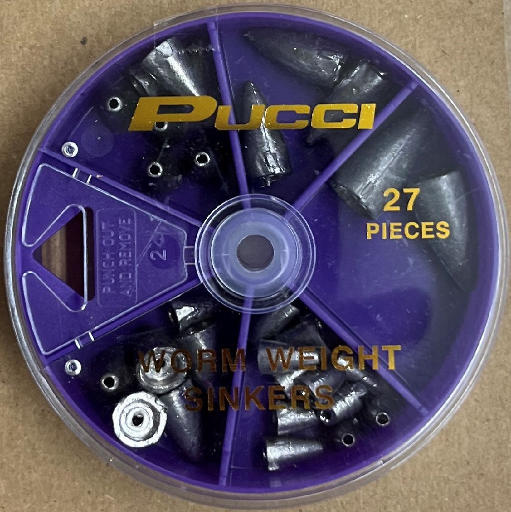 PUCCI WORM WEIGHT SINKER SELECTOR 27PC