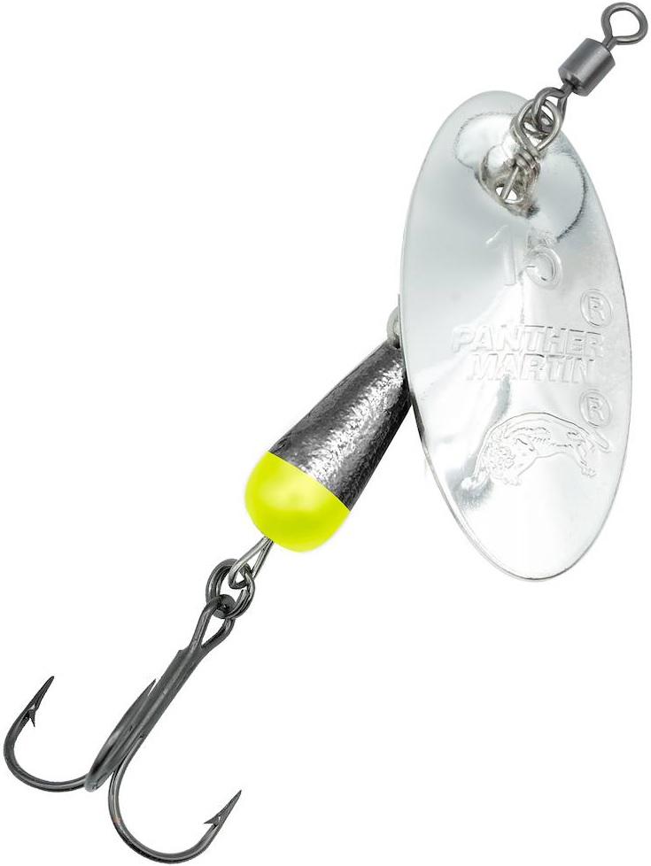 PMTN SAL/SH SPINNER 3/8OZ SILVER BLADE W/BLK NK&CH BODY
