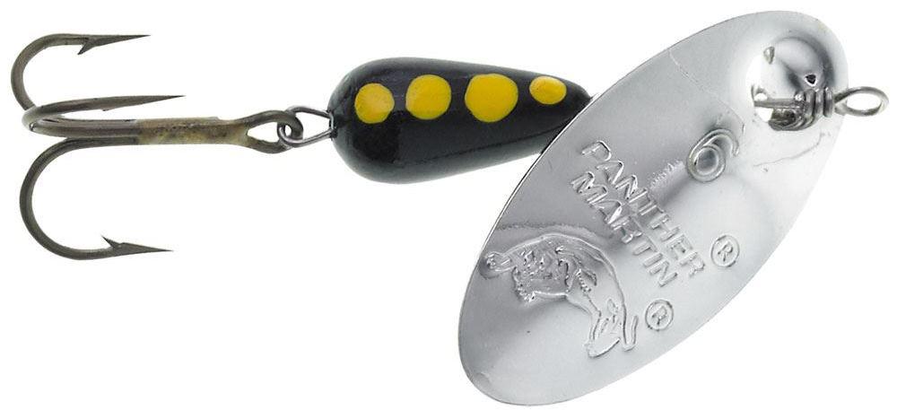 P/MARTIN 1/16 SPIN  SILVER-BLK-YEL SPOTS