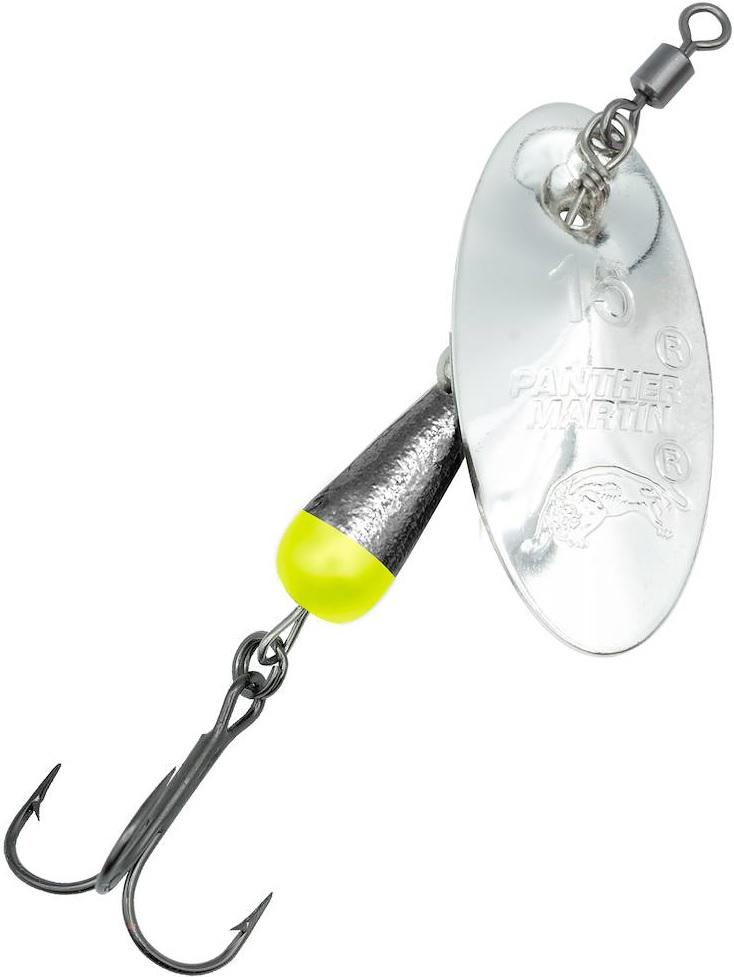 PMTN SAL/SH SPINNER 1/4OZ SILVER BLADE W/BLK NK&CH BODY