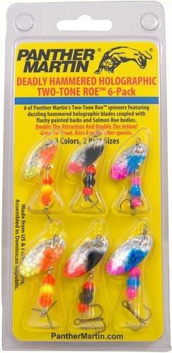 P/MARTIN TWO TONE ROE SIX PACK KIT (contains 3 size 4 & 3 size 6 lures)