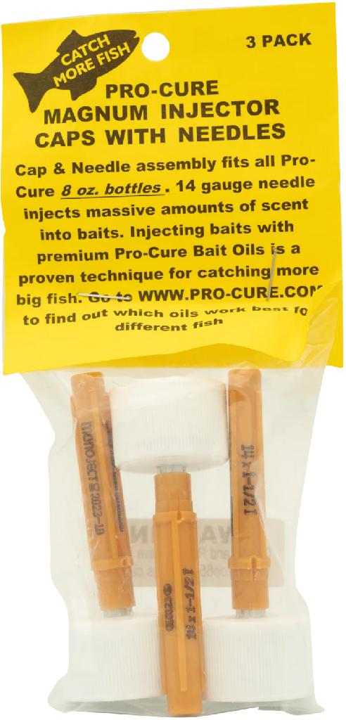 PROCURE MAGNUM BAIT INJECTOR CAPS (3)