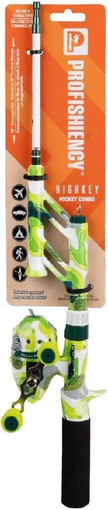 PROFISHIENCY POCKET COMBO HIGHKEY 30' TELESCOPIC ROD/4.1:1 SPINCAST REEL - Gunarama