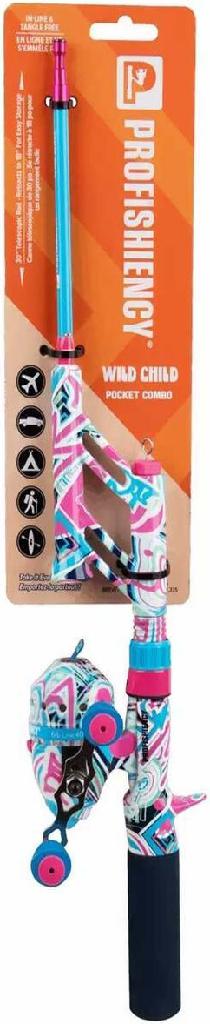 PROFISHIENCY POCKET COMBO WILD CHILD 30' TELESCOPIC ROD/4.1:1 SPINCAST REEL