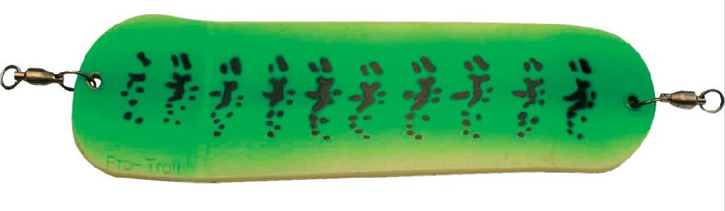 PROT ECHIP 11'FLASHER  GLOW GRN SPLATTER