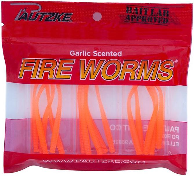 PAUTZKE FIRE WORMS W/GARLIC(15) ORANGE