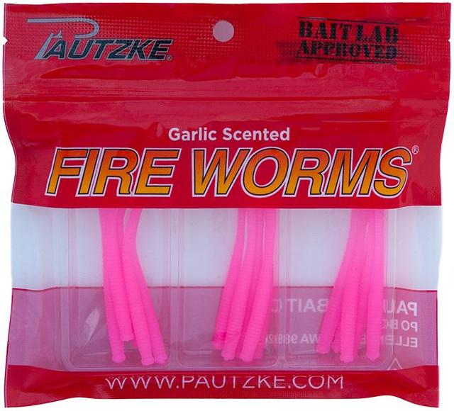 PAUTZKE FIRE WORMS W/GARLIC(15) PINK
