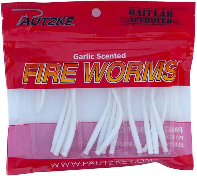 PAUTZKE FIRE WORMS W/GARLIC(15) WHITE