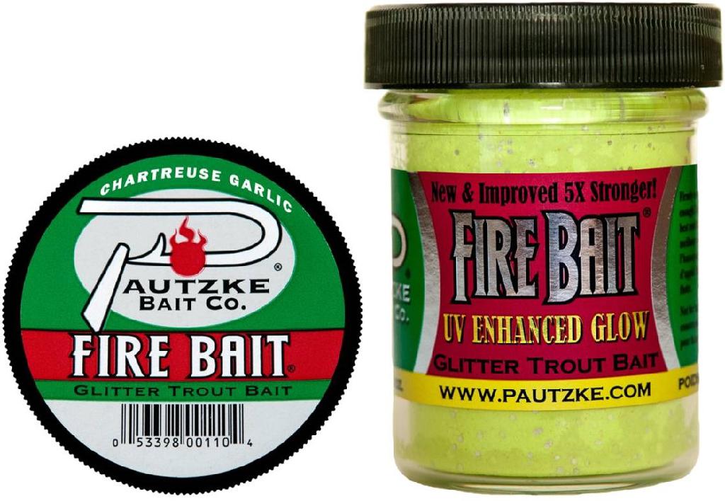 PTZK GLITTER TROUT FIREBAIT CHART/GARLIC
