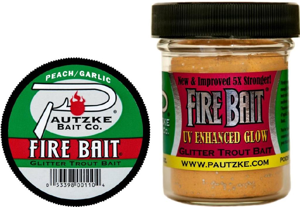 PTZK GLITTER TROUT FIREBAIT PEACH/GARLIC