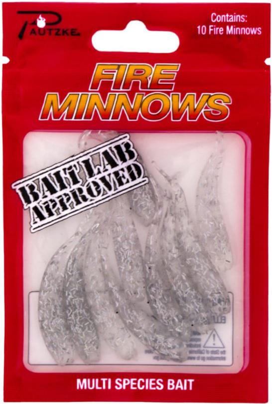 PAUTZKE FIRE MINNOWS (10) GHOST CHROME