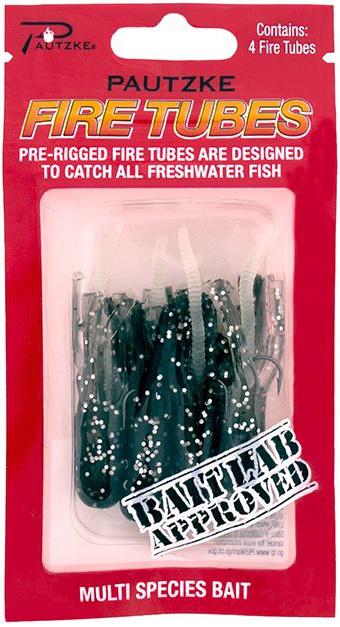 PAUTZKE FIRE TUBES (4) BLACK SHAD