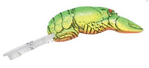 REBEL 1/5 OZ WEE CRAWDAD CHAR/GREEN-BACK