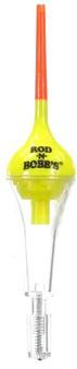 RBOB BLAST OFF BOBBER 5'(2) ORG/CLEAR (slip or fixed rigging-ABS plastic)