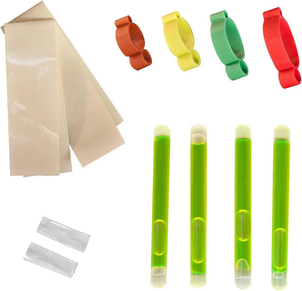 RBOB 3' POLE FLOAT BEACON  GREEN (4-LIGHTSTICKS 4-HOLDERS 2-SLEEVES)