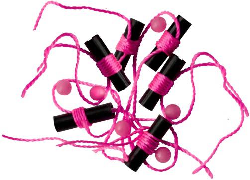 RBOB BOBBER STOPS & GLO BEADS (6)  PINK