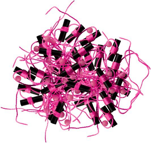 RBOB BOBBER STOPS & GLO BEADS (40) PINK