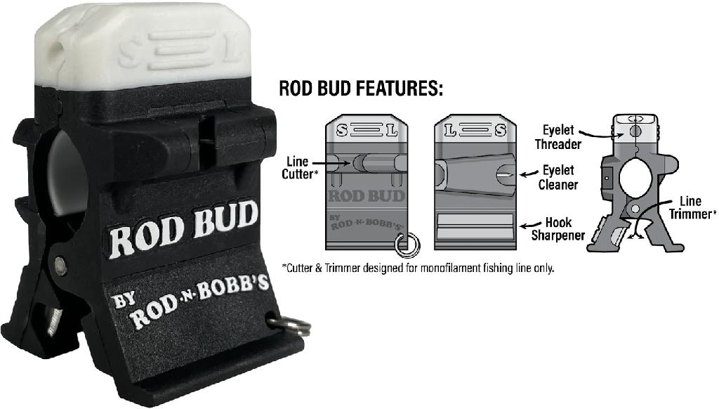 RBOB ROD BUD ULTIMATE 5 IN 1 TOOL LINE CUT/TRIM-JIG CLEAN/THREAD-SHARPENER