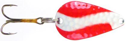 R/BOW 1/2OZ S/H SPOON  RED/WHITE-STRIPE