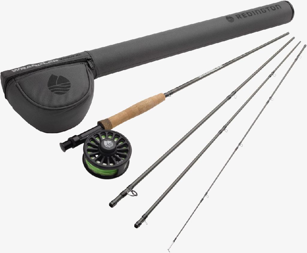 REDINGTON WRANGLER TROUTXL KIT 9'6WT 4PC CROSSWATER REEL RIO LINE & ROD TUBE