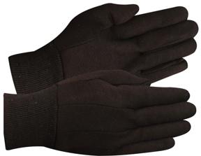 RED STEER BROWN JERSEY GLOVES  LARGE 13oz HEAVYWEIGHT