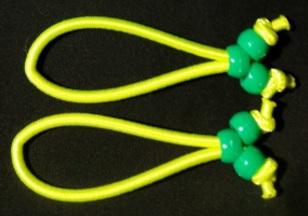 REEDS ROD WRAPS SMALL(2) OREGON DUCKS (Chartreuse w/Green Beads)