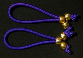 REEDS ROD WRAPS SMALL(2) WASH.HUSKIES (Purple Cord w/Gold Beads)