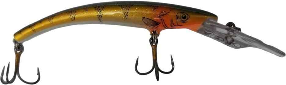 REEF RUNNER DEEP RIPPER 600 GREEN PERCH (4-9/16'(1/4oz) 21ft Max Dive Depth)