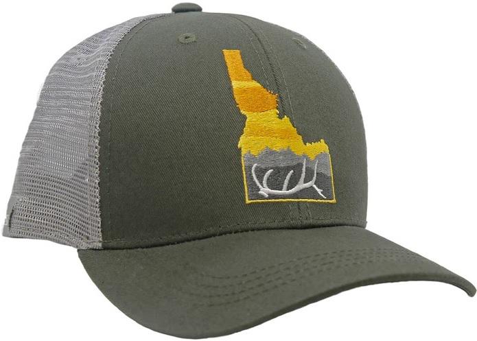 RYW IDAHO BACKCOUNTRY HAT GREEN/LT GRAY STANDARD FIT
