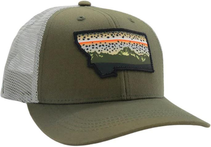 RYW MONTANA WILD RAINBOW HAT GRN/LT GRAY STANDARD FIT