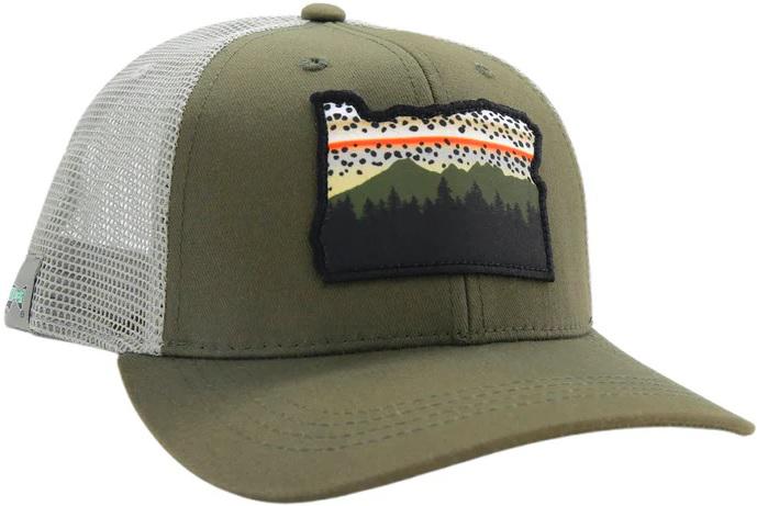 RYW OREGON REDSIDE HAT GREEN/LIGHT GRAY STANDARD FIT