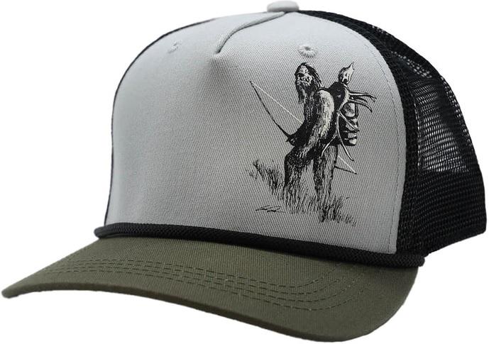 RYW BACKCOUNTRY SQUATCH HAT GREEN/GRAY 5-PANEL FIT - RYW