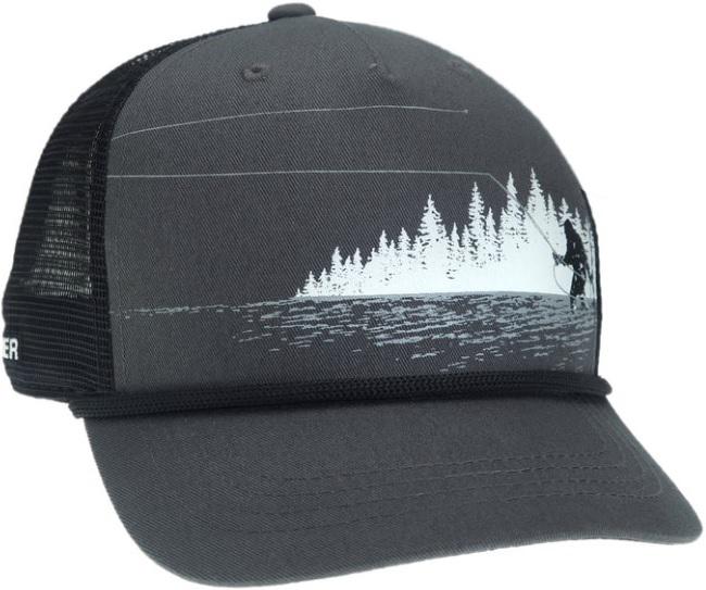 RYW TIGHT LOOPS SQUATCH HAT GRAY/BLACK 5 PANEL FIT