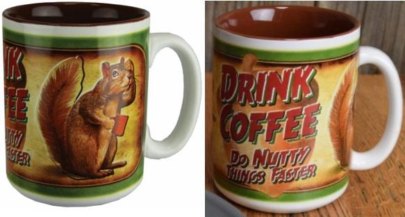 R.EDGE CERAMIC COFFEE MUG-DRINK COFFEE (16OZ) - Gunarama