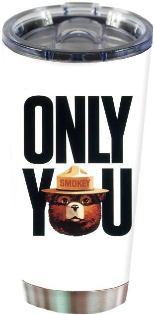 R.EDGE 20OZ STAINLESS STEEL TRAVEL MUG- SMOKEY BEAR ONLY YOU
