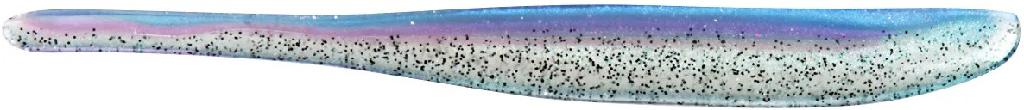 ROBOWORM 3'ALIVE SHAD(10) PRIZM SHAD clear grn neon w/blk flk/pur/blue pearl