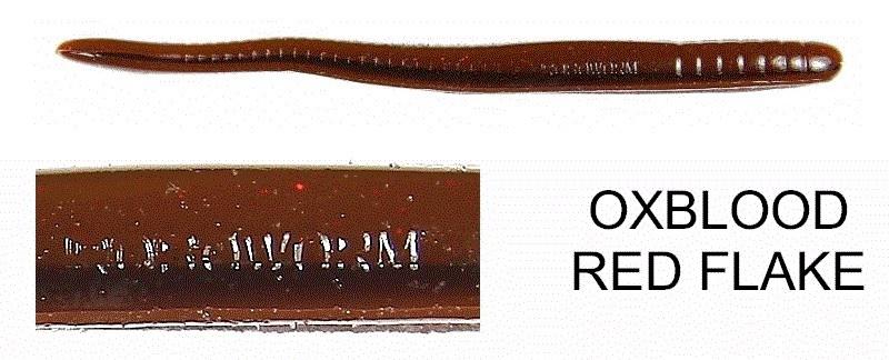 ROBO 4.5' FAT WORM(8) CINN OXBLOOD RD-FK cinnamon w/red flake/oxblood