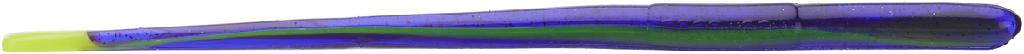 ROBO 6'ST WORM(10) JUNE BUG black grape w/green flake/chart tail
