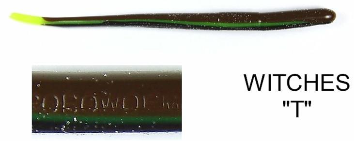 ROBO 4.5' ST WORM(10) WITCHES 'T' chocolate brown/chartreuse