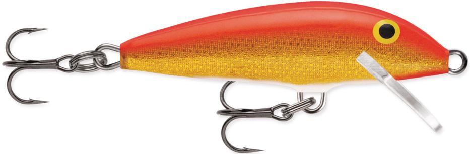 RAPALA #5 ORIG FLTG LURE  GOLD/FL-RED