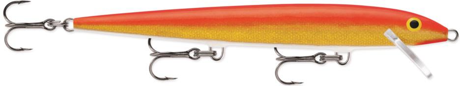RAPALA #13 ORIG FLTG LURE  GOLD/RED - Gunarama